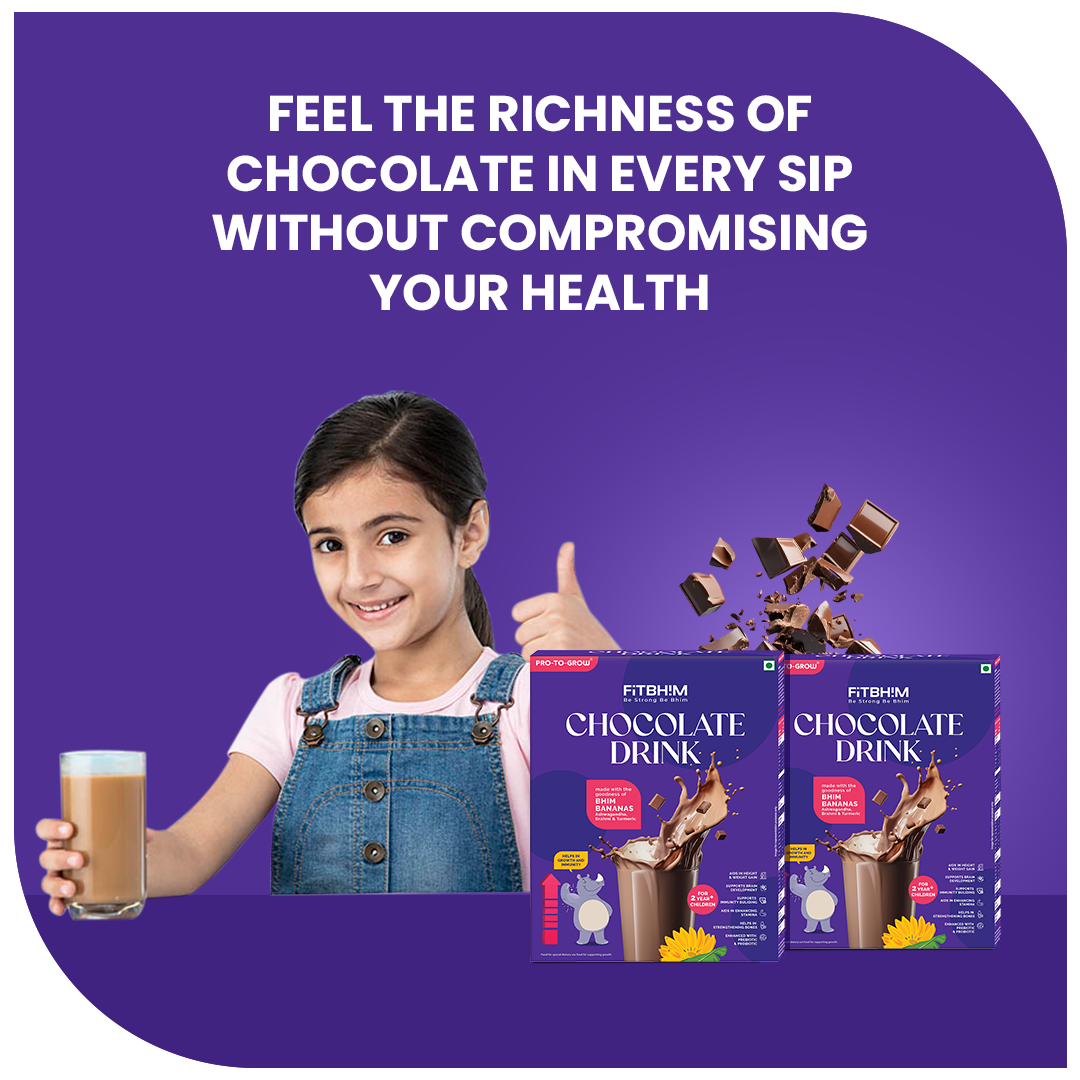 FitBhim Chocolate Drink - Box Pack - 300g