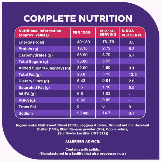 FitBhim Hazelnut Spread - 300g