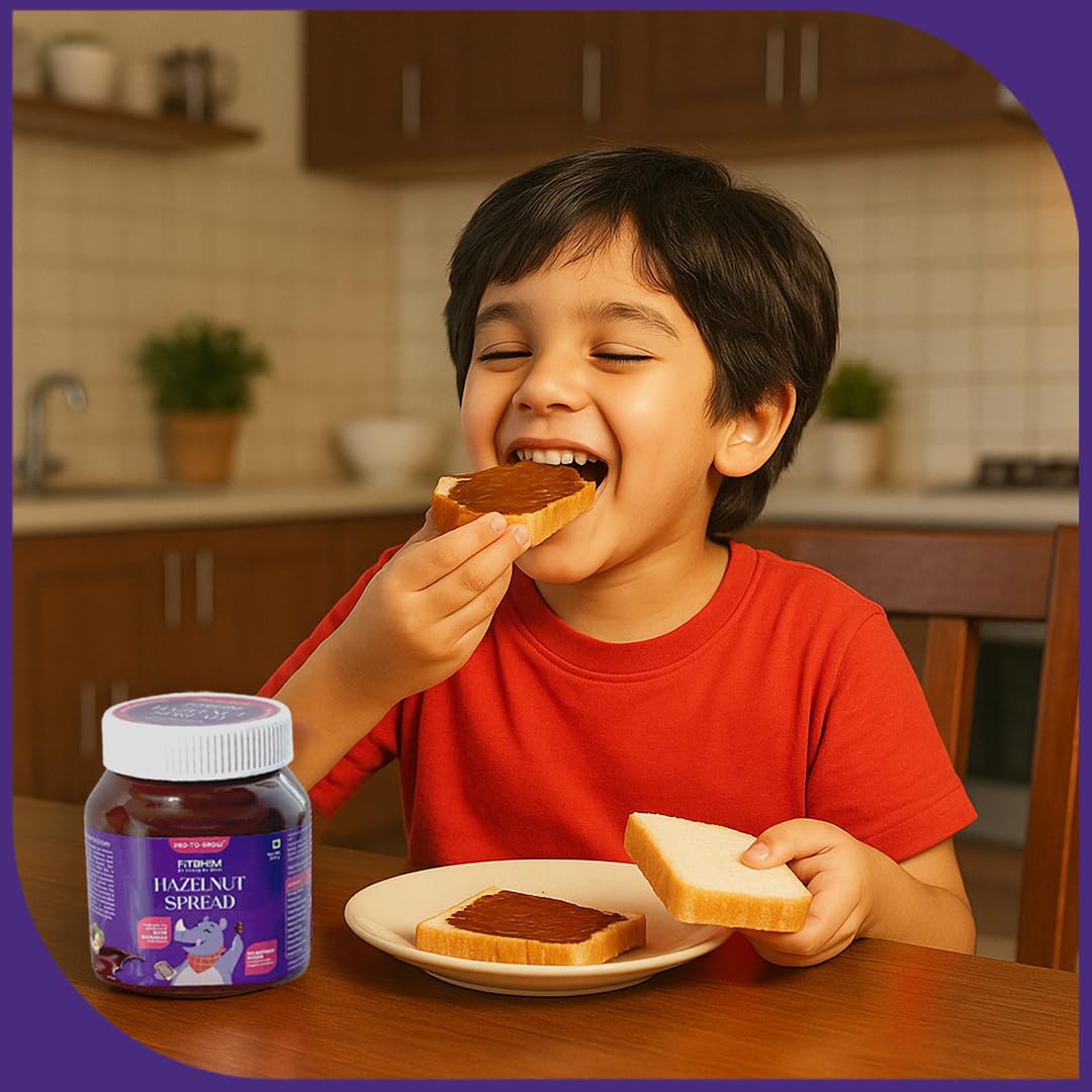 FitBhim Hazelnut Spread - 300g each (Pack of 2)