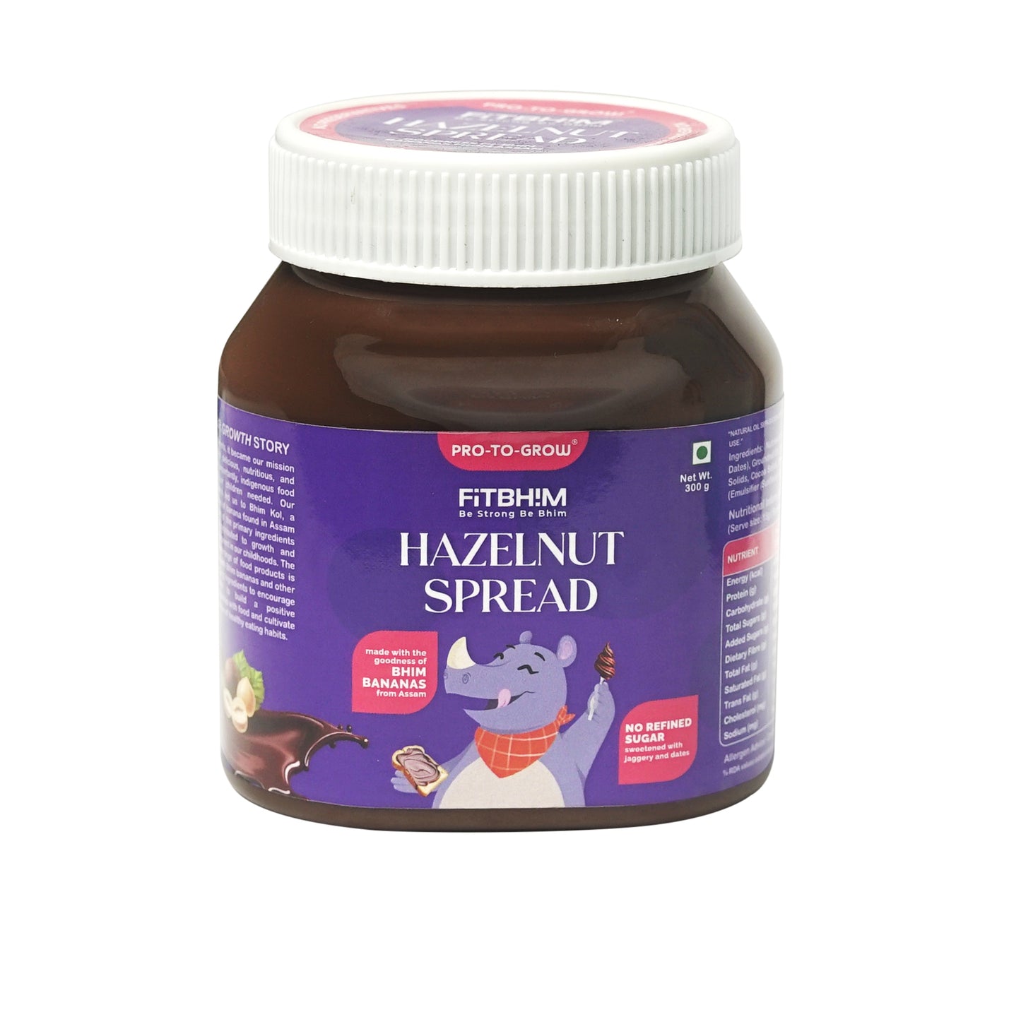 Fitbhim Combo — Strawberry Pancake Mix (250g) + Hazelnut Spread (300g)