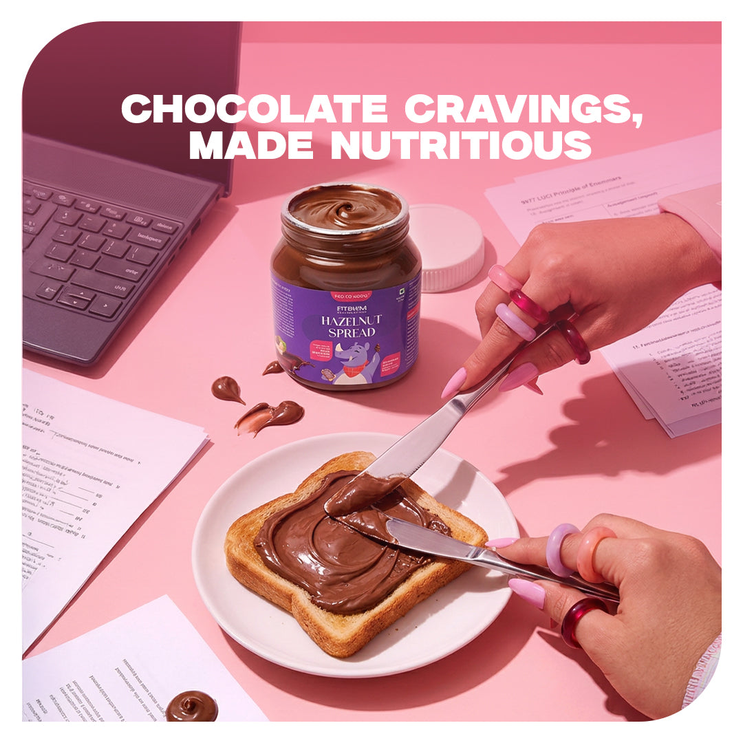Strawberry Pancake Mix & Chocolate Hazelnut Spread Combo | Pro-To-Grow (250g + 300g)
