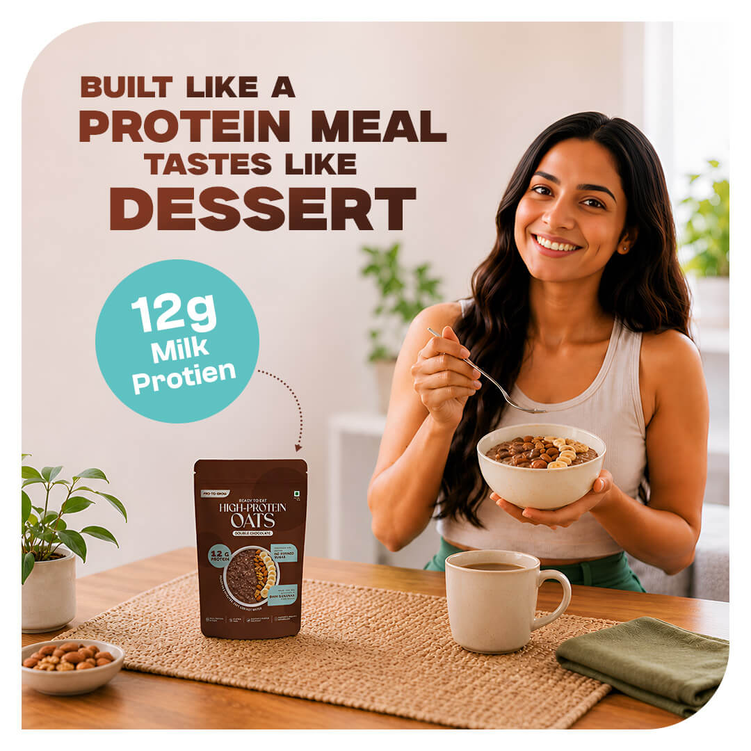 Ready-to-Eat Double Chocolate High Protein Oats - 50g Single Serve ( Pack of 5 )