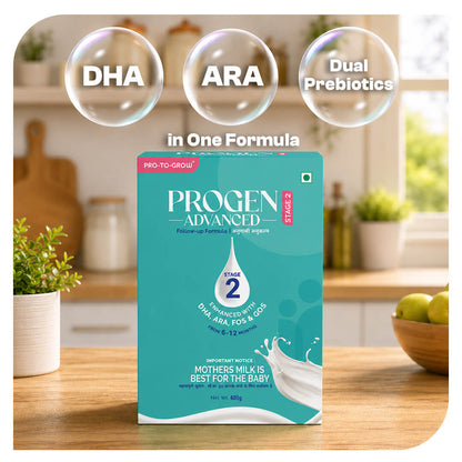 Progen Advanced Stage 2 Follow-Up Formula for Infants (6–12 Months) | Progen (400g BIB Pack)