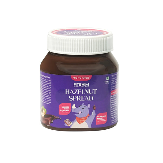 Chocolate Hazelnut Spread with Bhim Banana | Pro-To-Grow (300g Jar)