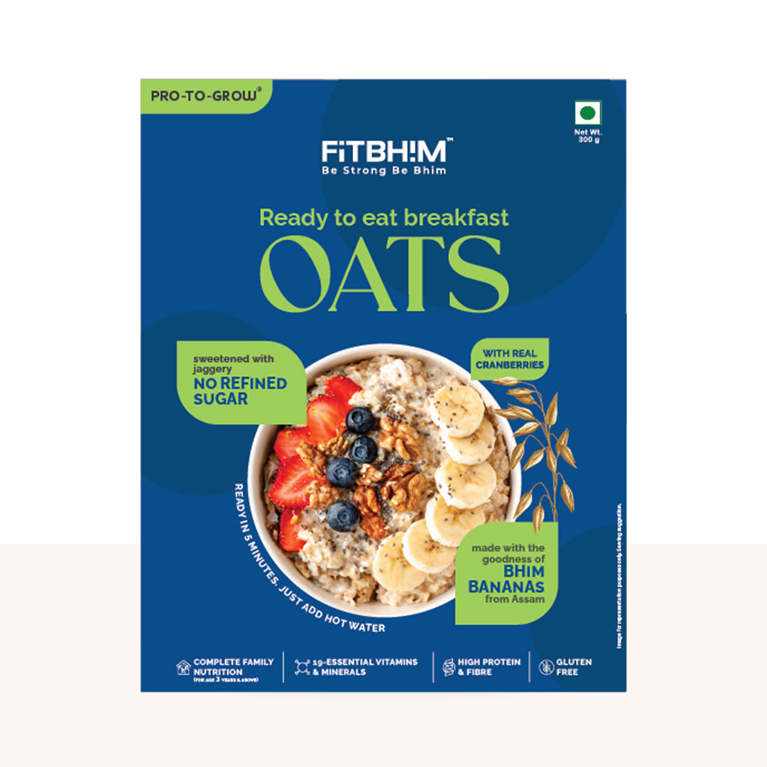 Bhim Banana Ready-to-Eat Oats – 300g Box
