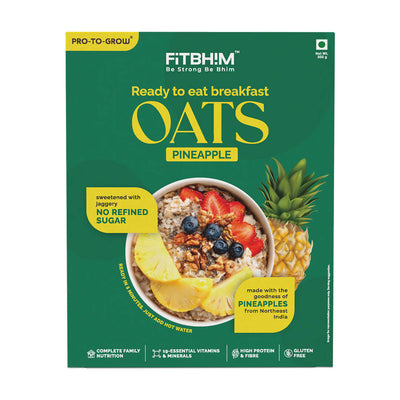 Ready-to-Eat Pineapple Oats with Northeastern Pineapple | Pro-To-Grow (300g Box)