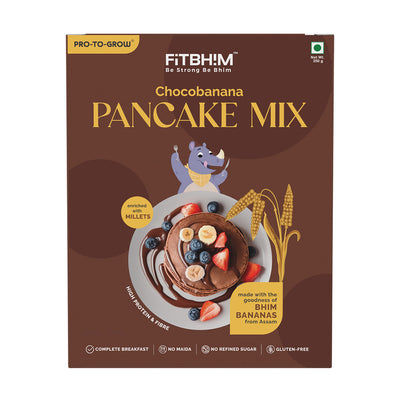 Chocobanana Healthy Pancake Mix with Bhim Banana | Pro-To-Grow (250g)