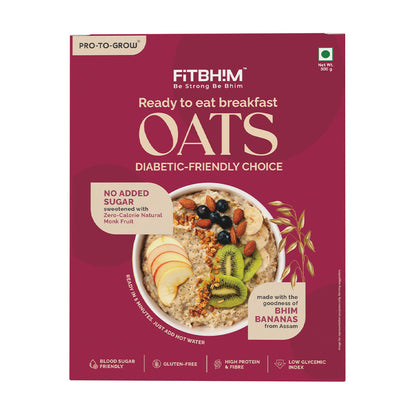 Diabetic-Friendly Oats with Monk Fruit & Millets | Pro-To-Grow (300g)