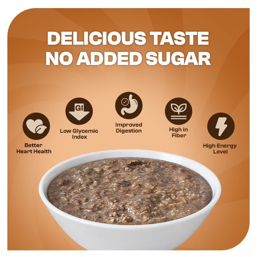 Ready-to-Eat Zero Added Sugar Oats - 400g Pouch