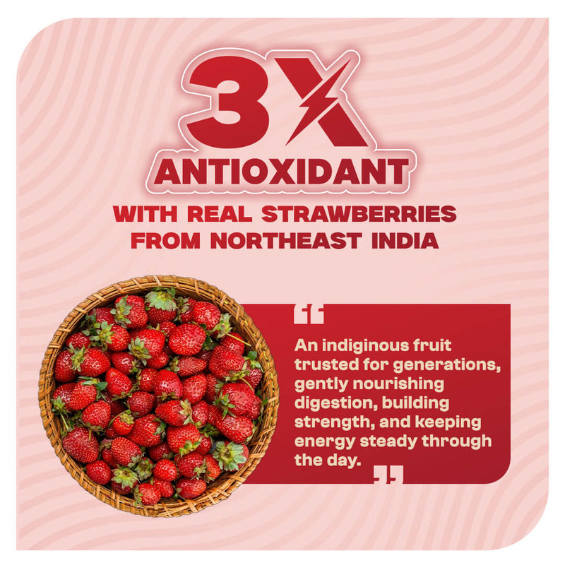 High-Protein Strawberry Oats Single-Serve – 50g