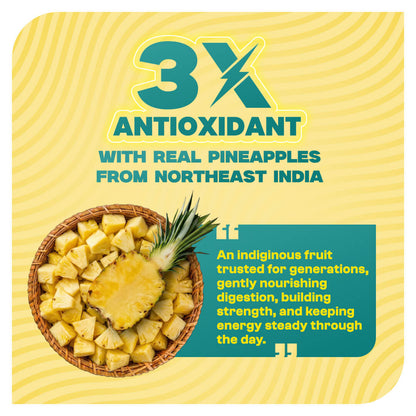 Ready-to-Eat Pineapple High Protein Oats - 50g Single Serve ( Pack of 5 )