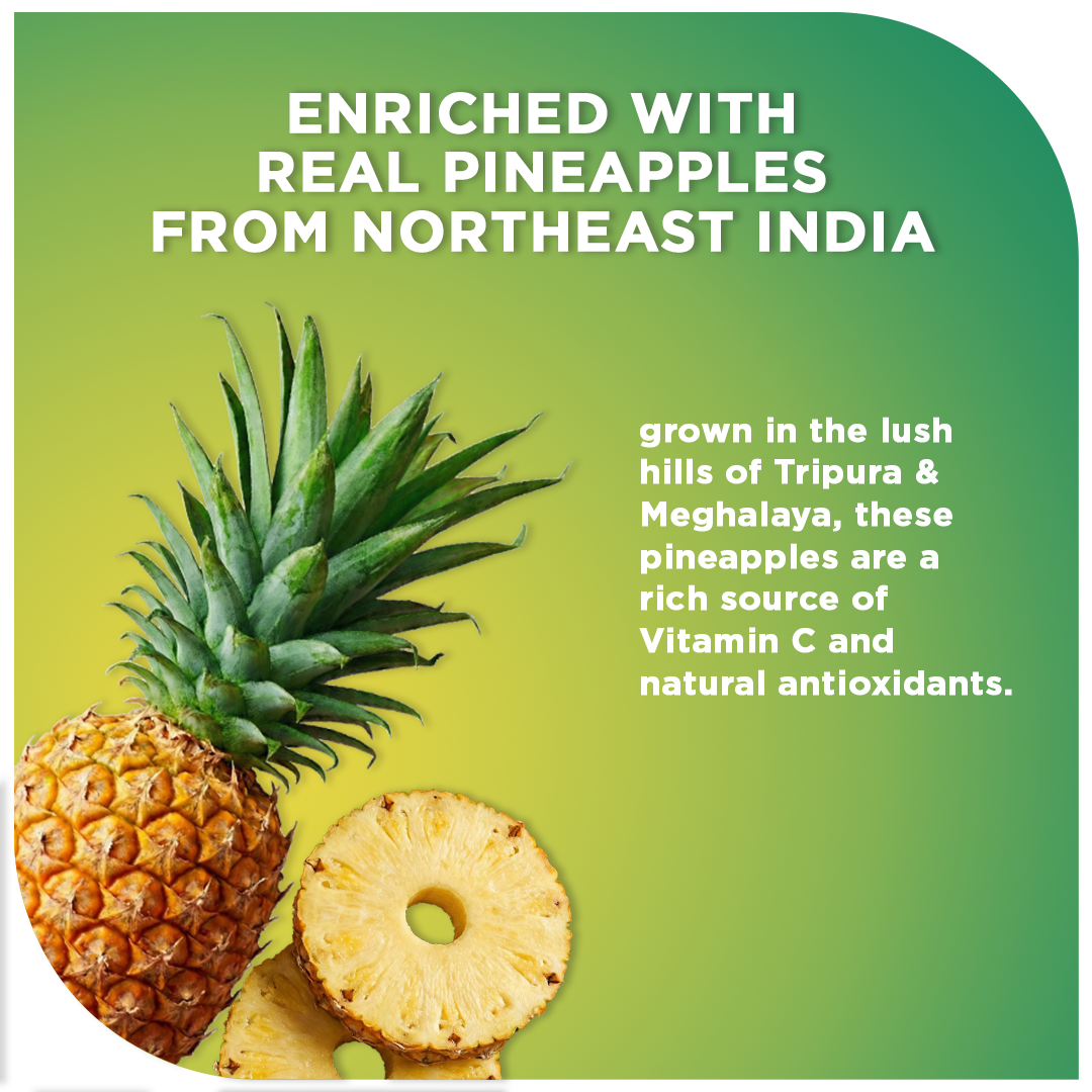 Fitbhim Ready-to-Eat Pineapple Oats — Real Northeastern Pineapples (300g Jar)