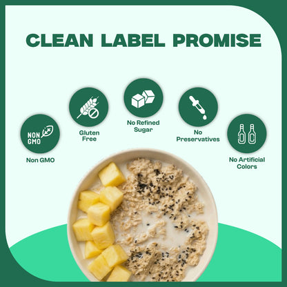 Fitbhim Oats On-The-Go — Instant Pineapple Oats (50g × 5)