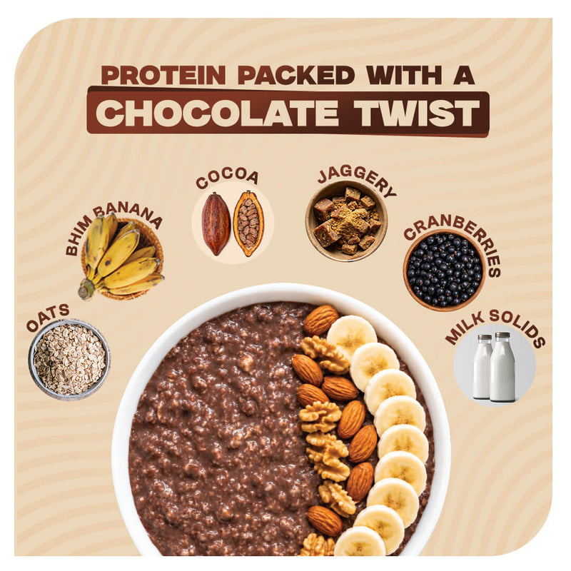 High-Protein Double Chocolate Oats Single-Serve – 50g