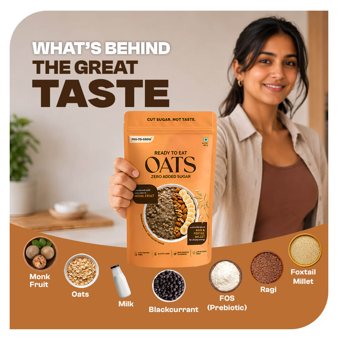 Ready-to-Eat Zero Added Sugar Oats - 400g Pouch