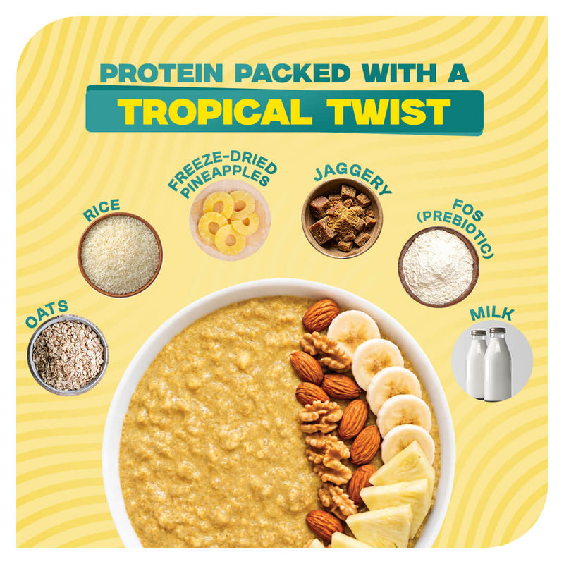 High-Protein Pineapple Oats Single-Serve – 50g