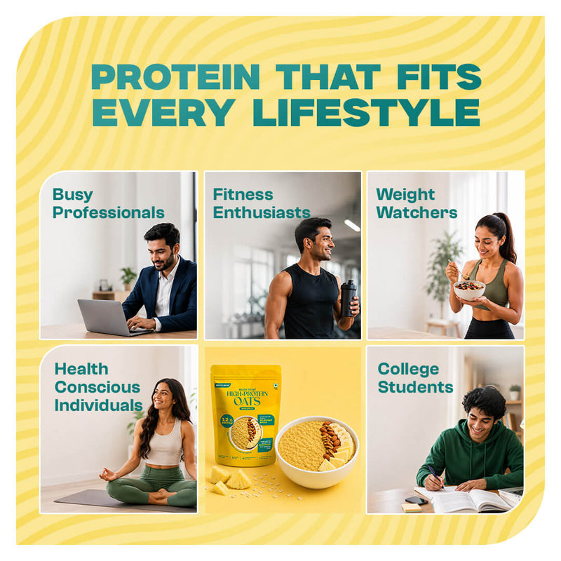 High-Protein Pineapple Oats Single-Serve – 50g