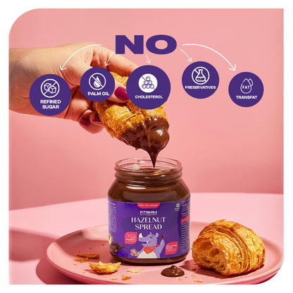 Strawberry Pancake Mix & Chocolate Hazelnut Spread Combo | Pro-To-Grow (250g + 300g)