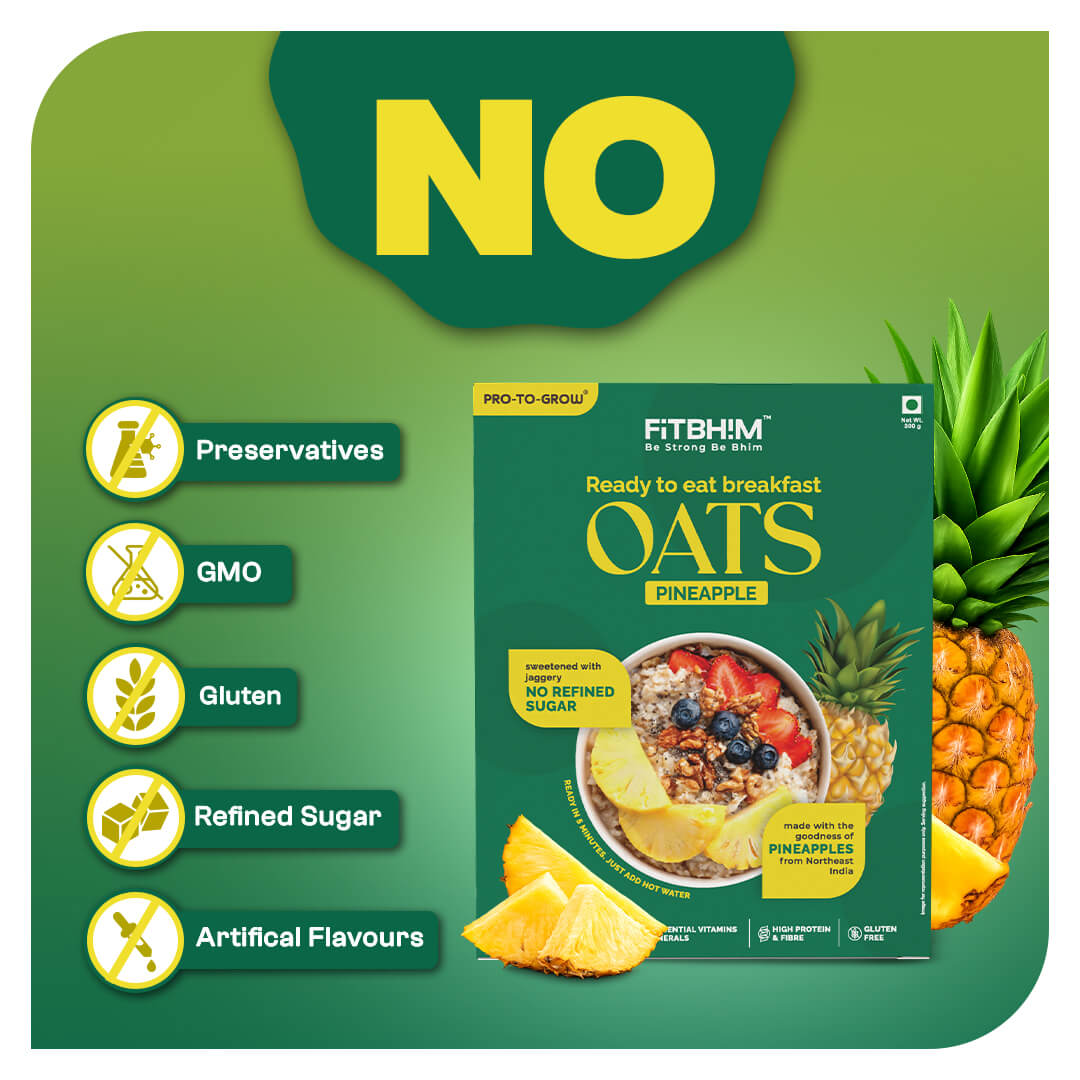 Pineapple Ready-to-Eat Oats – 300g Box