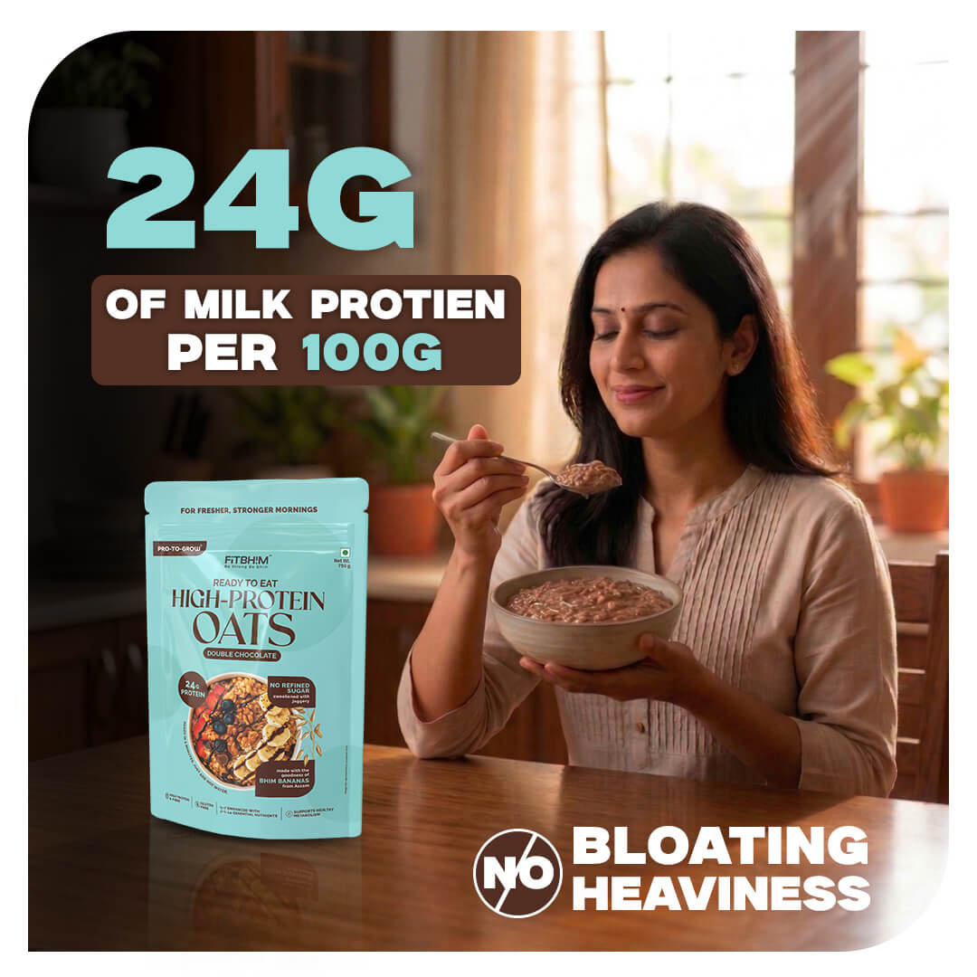 Ready-To-Eat High-Protein Oats (Double Chocolate) | Pro-To-Grow (750g)