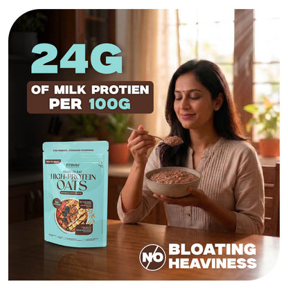 Ready-To-Eat High-Protein Oats (Double Chocolate) | Pro-To-Grow (750g)