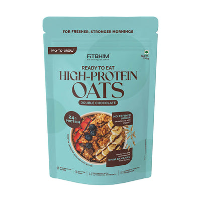 Ready-To-Eat High-Protein Oats (Double Chocolate) | Pro-To-Grow (750g)