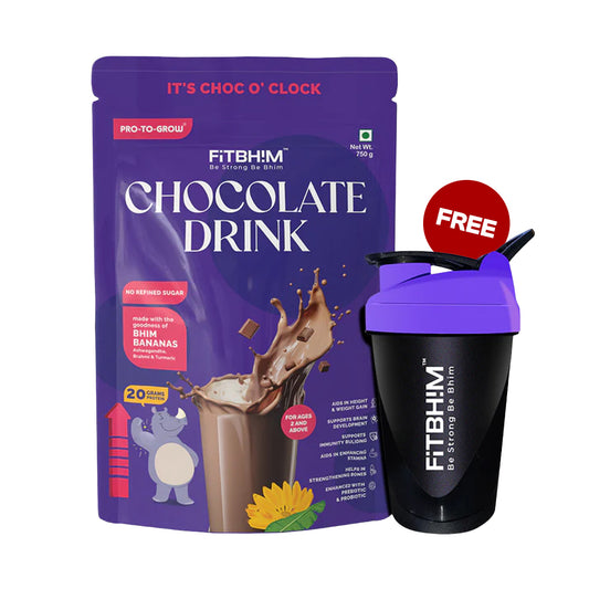 Chocolate Health Drink for Kids –  750g Value Pack (750g) with Complimentary Sipper