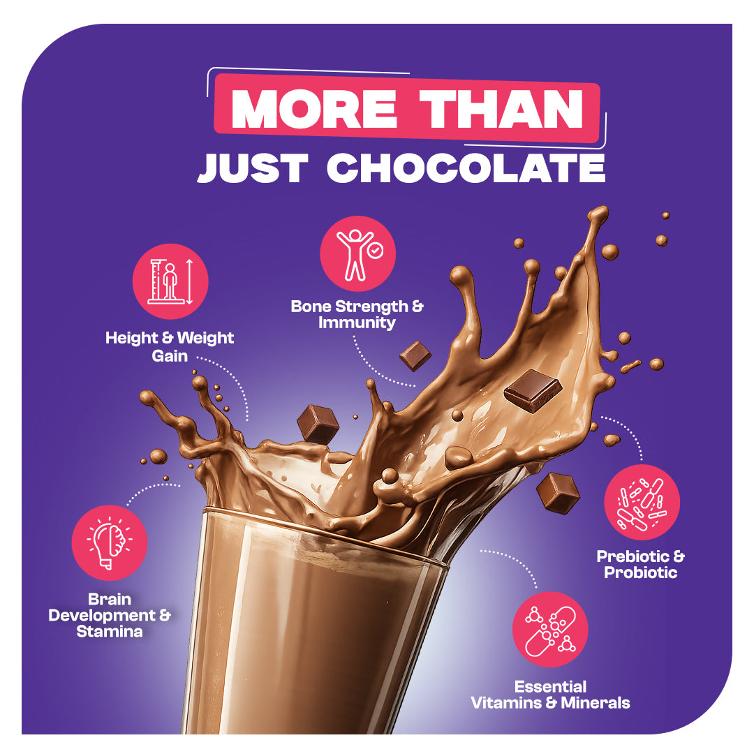 Chocolate Health Drink for Kids with Bhim Banana, Brahmi & Ashwagandha – 200g Jar