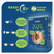 Bhim Banana Oats & Stainless Steel Bowl Combo – 300g Box + 500ml Bowl