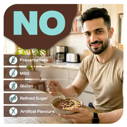 Ready-To-Eat High-Protein Oats (Double Chocolate) | Pro-To-Grow (750g)