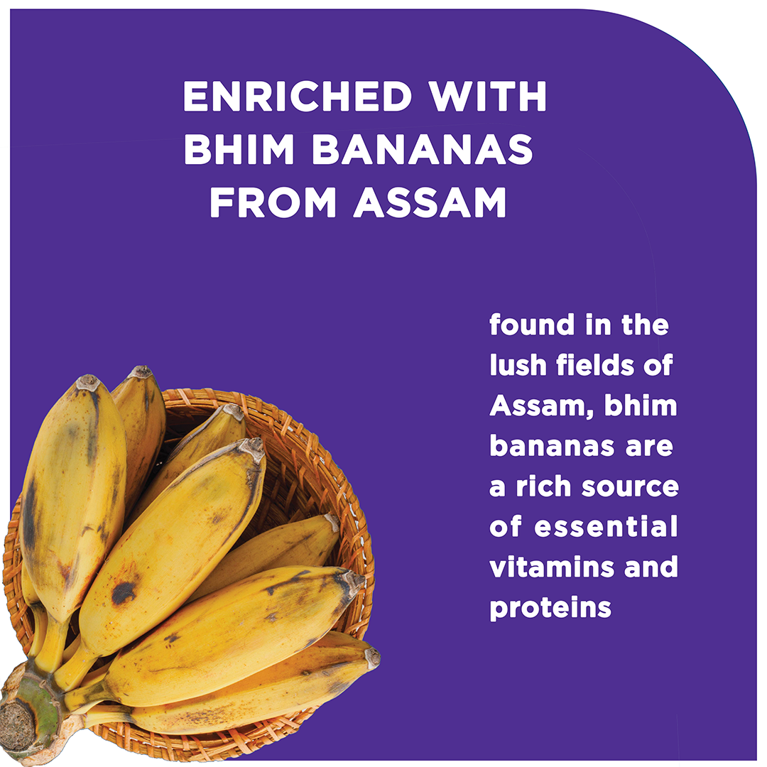 Fitbhim Nutritional Chocolate Drink Powder 200g Jar & 300g Box | Bhim Banana | Belgian Chocolate Flavor for Kids (2+ years)