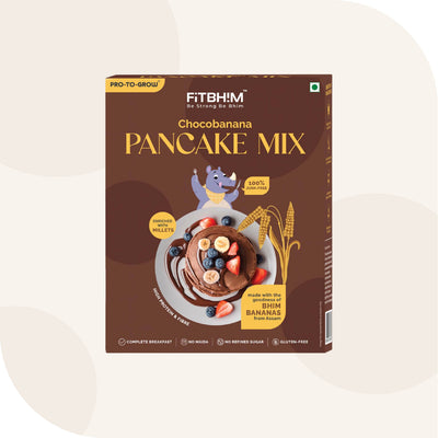 Fitbhim Chocobanana Pancake Mix — Bhim Banana | Gluten-Free (250g)