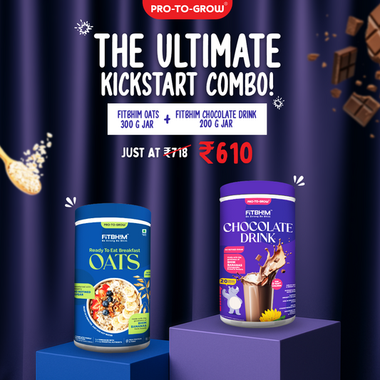 Fitbhim Combo — Ready-to-Eat Jaggery Oats (300g) + Chocolate Drink (200g)