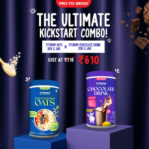 Fitbhim Combo — Ready-to-Eat Jaggery Oats (300g) + Chocolate Drink (200g)