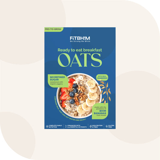 Fitbhim Ready to Eat Breakfast Jaggery Oats -  300g (Box)