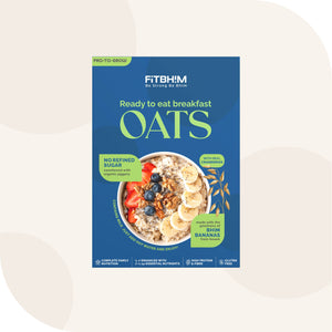 Fitbhim Ready-to-Eat Jaggery Oats — Bhim Banana (300g Box)