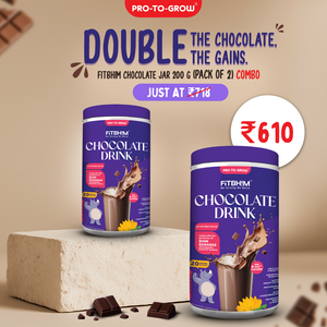 Fitbhim Chocolate Drink — Belgian Chocolate | Kids 2+ (200g × 2)