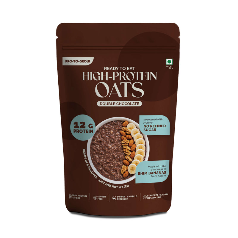 High-Protein Double Chocolate Oats Single-Serve – 50g