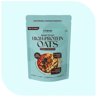 Fitbhim High-Protein Breakfast Oats — Double Chocolate (750g)