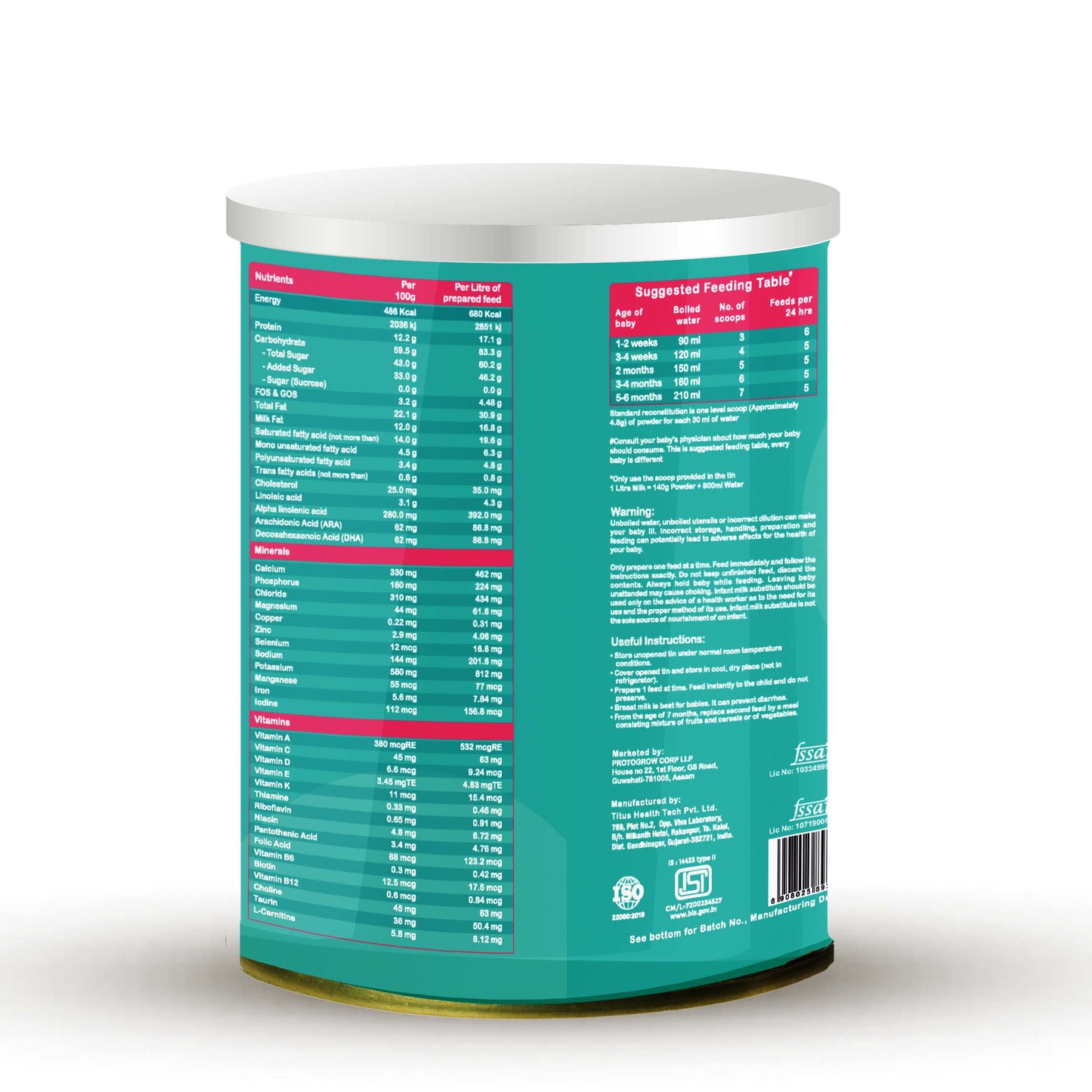 Progen Stage 1 Infant Formula — DHA, ARA & Prebiotics | 0–6 Months (200g)