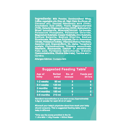 Progen Stage 1 Infant Formula — DHA, ARA & Prebiotics | 0–6 Months (200g)