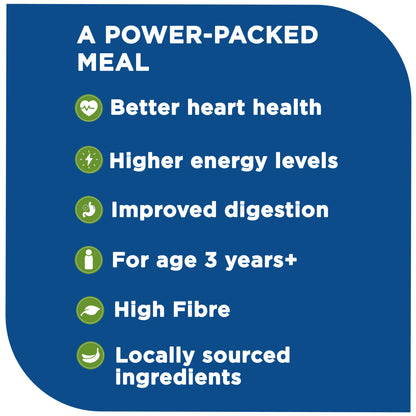 Fitbhim Ready-to-Eat Jaggery Oats — Bhim Banana (300g box) + Everyday Breakfast Bowl with Spoon (500ml)