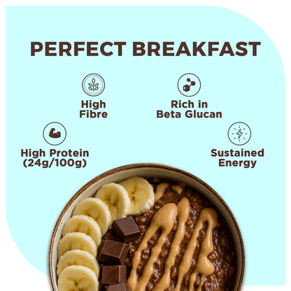 Fitbhim High-Protein Breakfast Oats — Double Chocolate (750g)