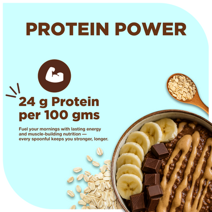 Fitbhim High-Protein Breakfast Oats — Double Chocolate (750g)